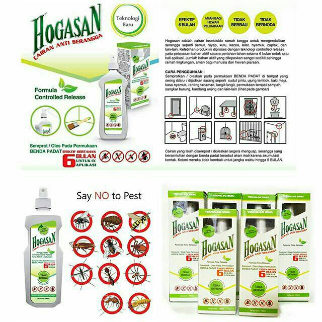 Hogasan Cairan Anti Serangga 200ml / Pembasmi Nyamuk / Anti Kecoa