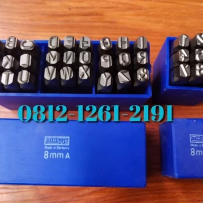 

MASUS Germany Huruf dan Angka 8 Mm Stamp Punch Letter A - Z dan 0 - 9