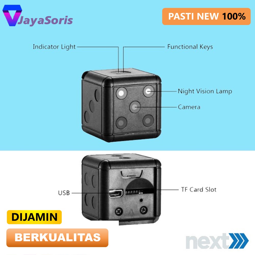 Kamera Pengintai Mini Tanpa Kabel Camera Mini CCTV Kecil Tersembunyi spycam IP Hidden Camera HD Portable Murah Mata Mata Pengintip Alat Keamanan Rumah js57