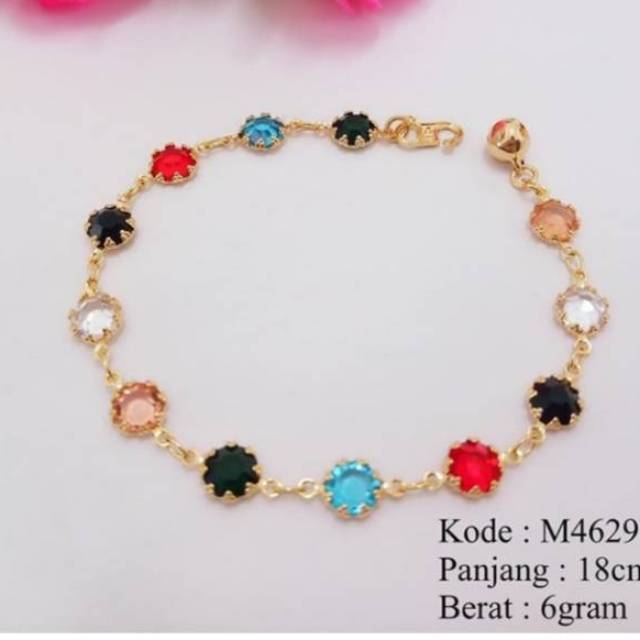 Gelang Rainbow bahan xuping