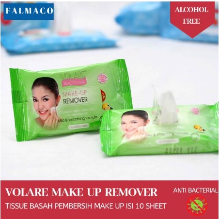 VOLARE MAKEUP REMOVER 10'S TISU PEMBERSIH MAKEUP