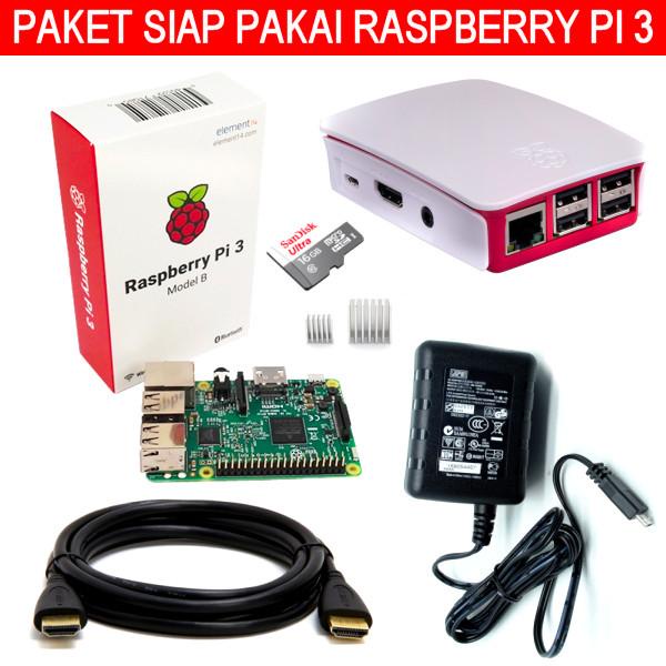 Jual Paket Siap Pakai Raspi Raspberry Pi3 Made In UK | Shopee Indonesia