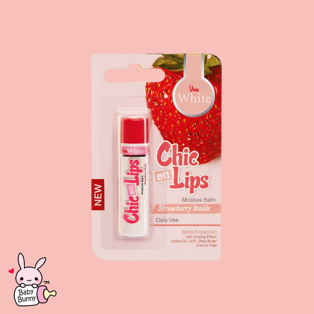 ❤ BELIA ❤ Viva Chic on Lips Lip Balm Pelembab bibir Moisture Jojoba Oil, Aloe UV Filter Vit E 4.2g