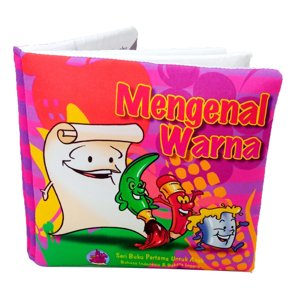 Buku Bantal Mengenal Warna Softbook Kain Mainan Edukasi Bayi