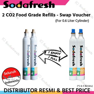 Voucher Isi Ulang Dua Gas Co2 Untuk Soda Maker Food Grade Shopee Indonesia