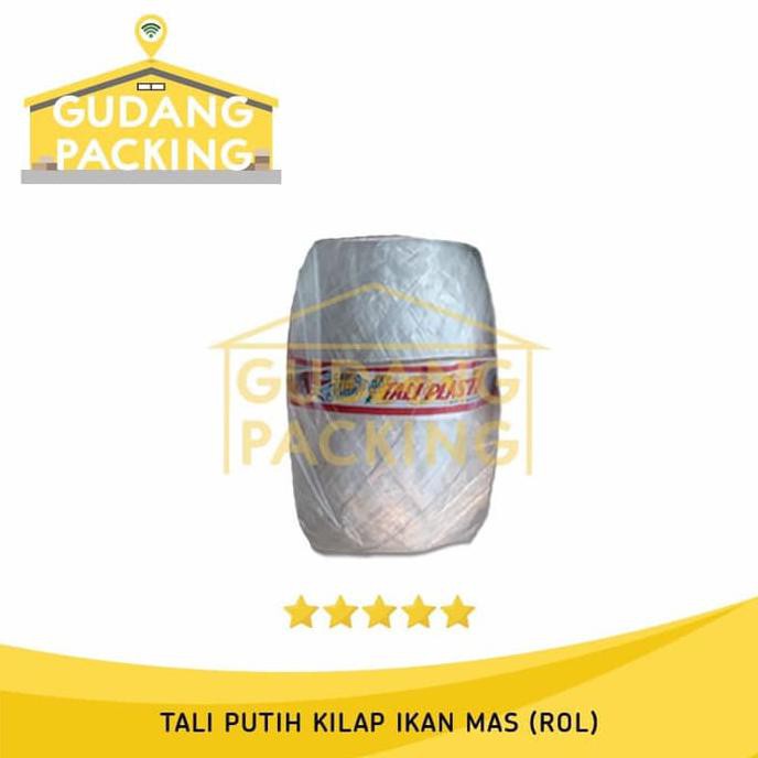 

Buruan Serbu] Tali Rafia Plastik Ikan Mas Warna Putih Kilap @Rol