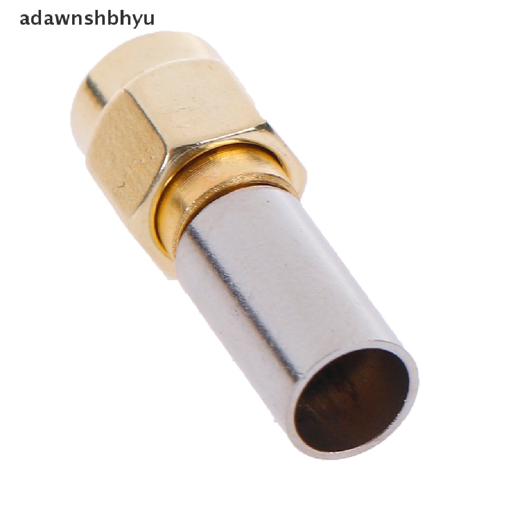 Adawnshbhyu 5pcs sma male plug rf coaxial connector crimp Untuk rg58 rg142 rg400 lmr195