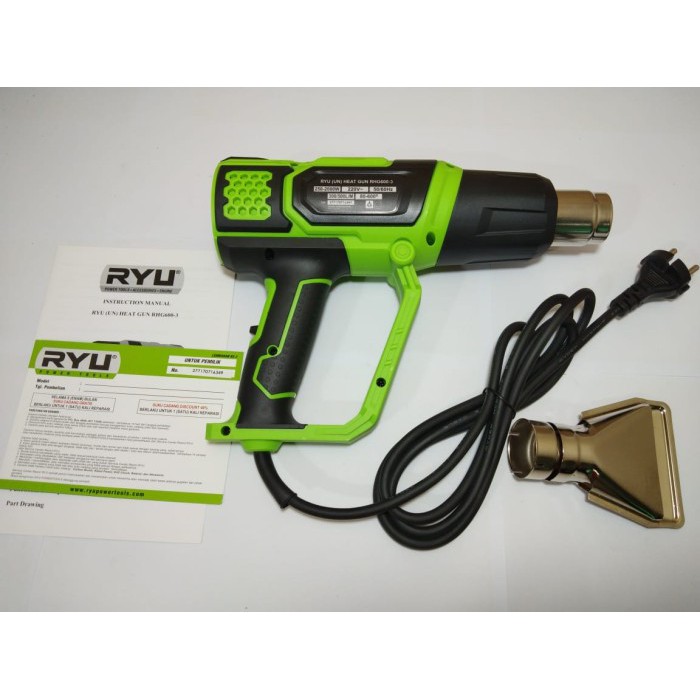 Tekiro RYU RHG600-3 Heat Gun / Hot Gun RYU RHG 600-3/ Pistol Pemanas