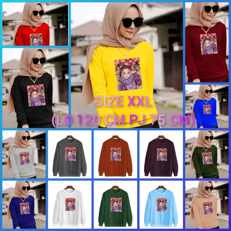 COD/DS/BAJU SWEATER HIJAB 3 XXL