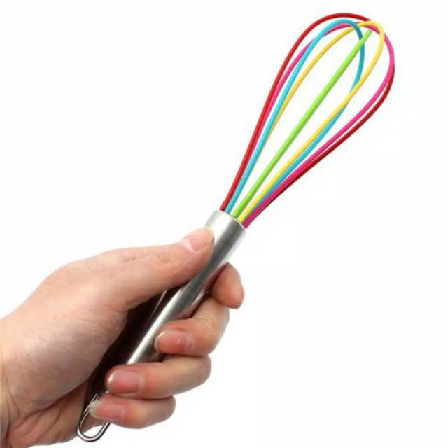 Alat Pengocok Telur Bahan Stainless Steel, Warna Dikirim Acak