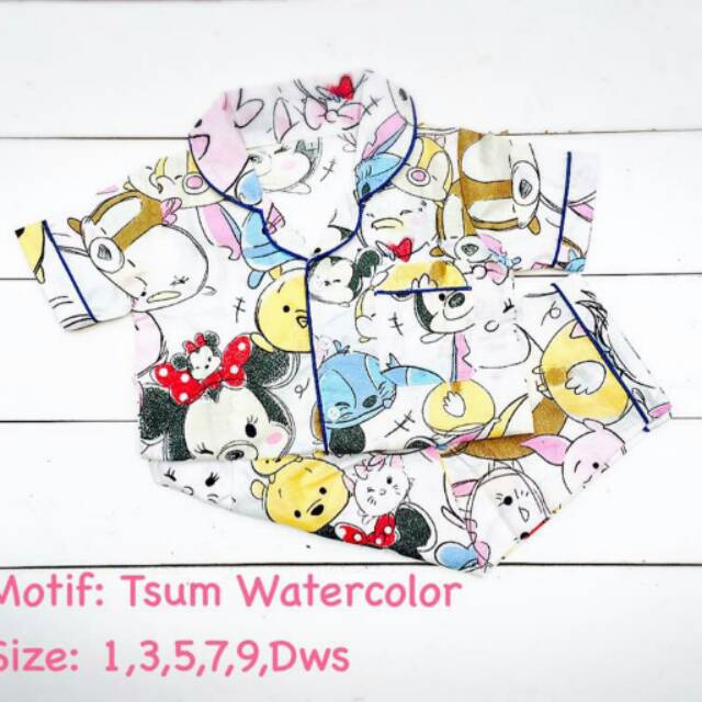 

Piyama motif tsum watercolor