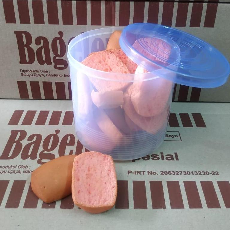 Gratis Toples Roti Kering Bagelen STROBERI Dhevka Grosir