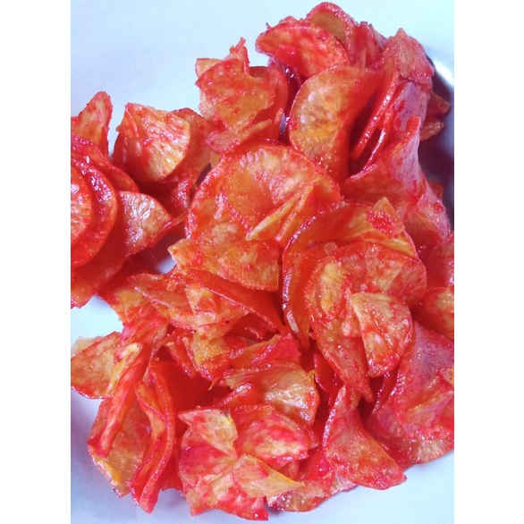 

KRIPIK UBI KAYU BALADO NIKMAT 1 KG/MAKANAN ENAK/OLEH-OLEH SUMBAR/CEMILAN/GURIH