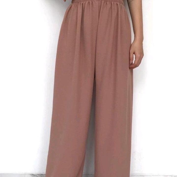 (MENARIK) CRINKLE AIRFLOW LOOSE PANTS VARIASI KANCING/KULOT CRINKLE AIRFLOW HIGHWAIST / KULOT CRINKL