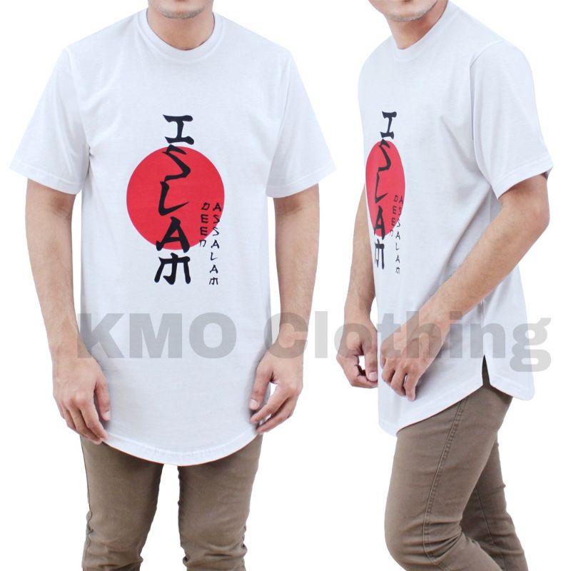 kmo kaos kurta pria kaos muslim kaos hijrah kaos longline pria kaos dakwah