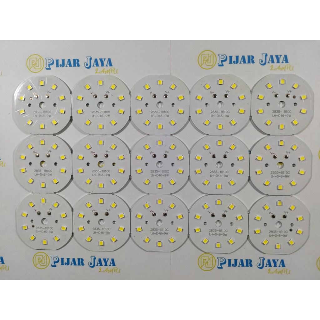 PCB Mata Led DC 9 watt - Modul Lampu LED DC 9w Nyala Putih