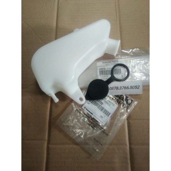 Sepaket tempat tabung cadangan air radiator Ninja R SS ORI dan tutup