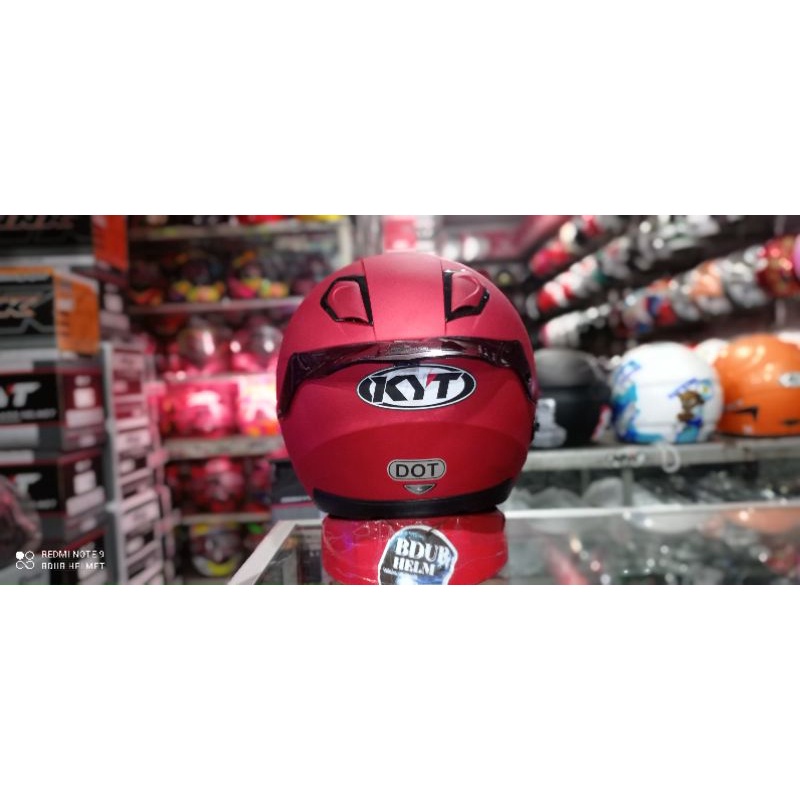 Helm kyt kyoto r red dof paket ganteng 100% original sni-dot-5