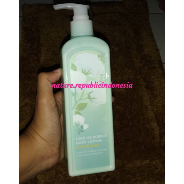 Nature Republic Love Me Bubble Body Lotion Cotton Baby