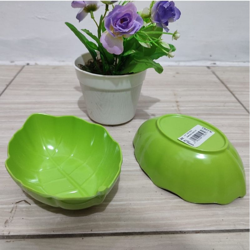 Mangkok Melamine Daun 5 inch Onyx - Mangkok Saji - Mangkok Daun Melamine Berkualitas
