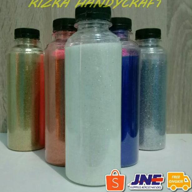 

Glitter bubuk warna warni kemasan 125 gr murah (ART. P708)
