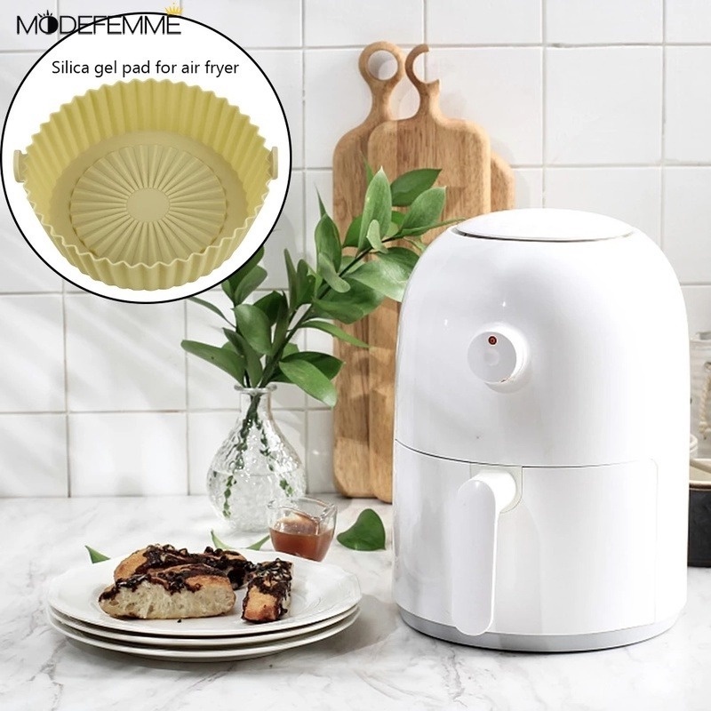 Alas Baking Multifungsi Bahan Silikon Anti Lengket Mudah Dibersihkan Reusable Untuk Air Fryer