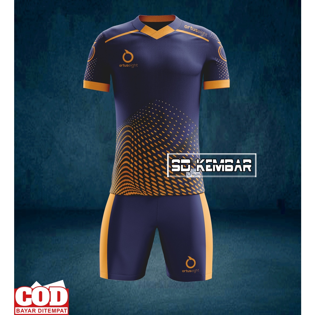 Jersey Baju Kaos Futsal Pria Dewasa Model Glombang bisa untuk badminton dan Volly