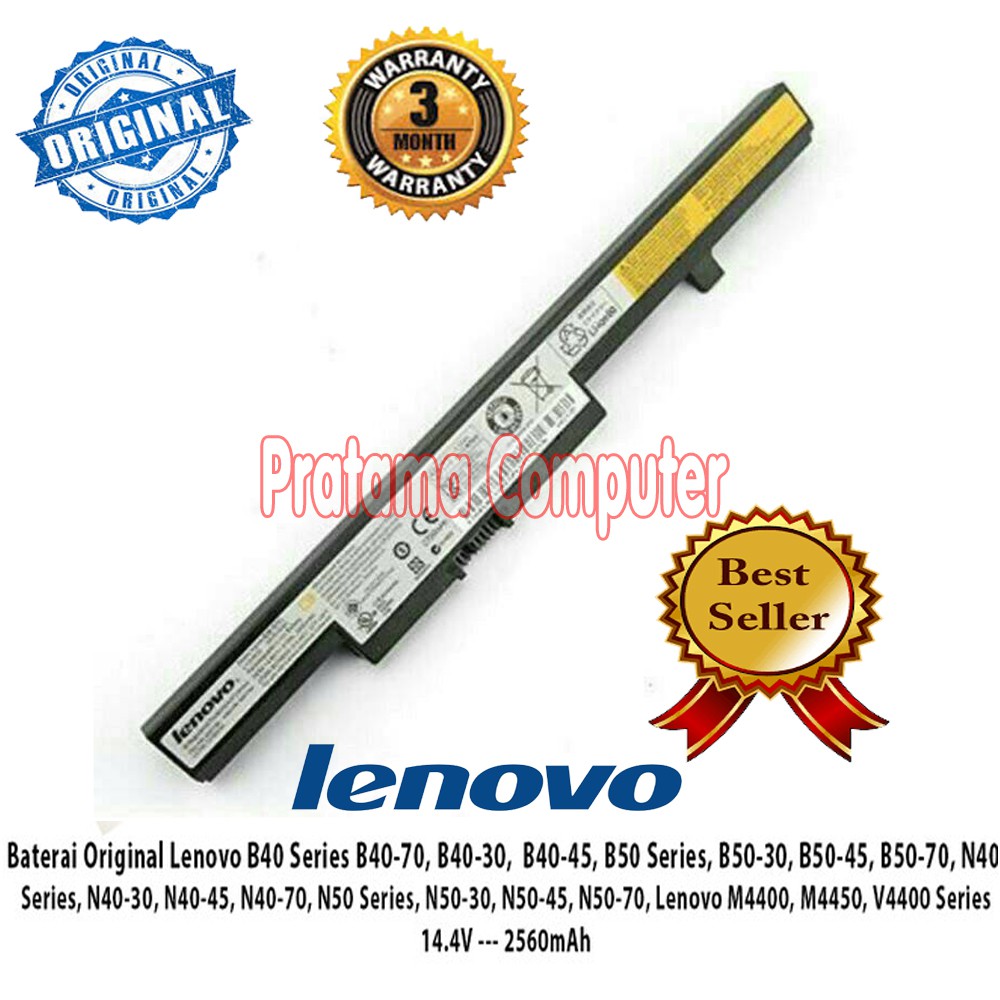 Original Baterai Lenovo B40-30 B40-45 B40-70 B50-45 B50-70