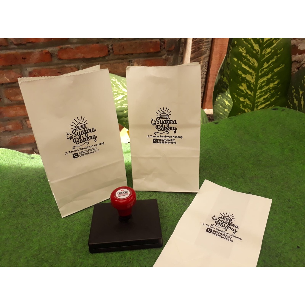 

Jual Stempel Box Kardus Makanan Stempel Kantong Roti Makanan Paper Bag Burger
