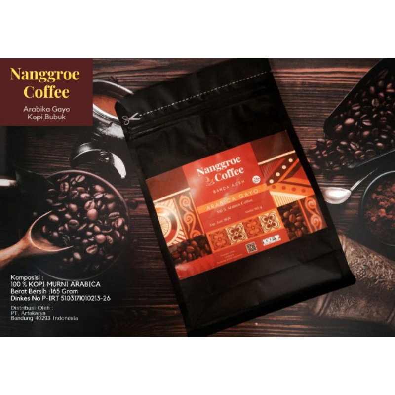 

NANGGROE COFFEE (ARABICA & ROBUSTA GAYO) 100 % KOPI MURNI