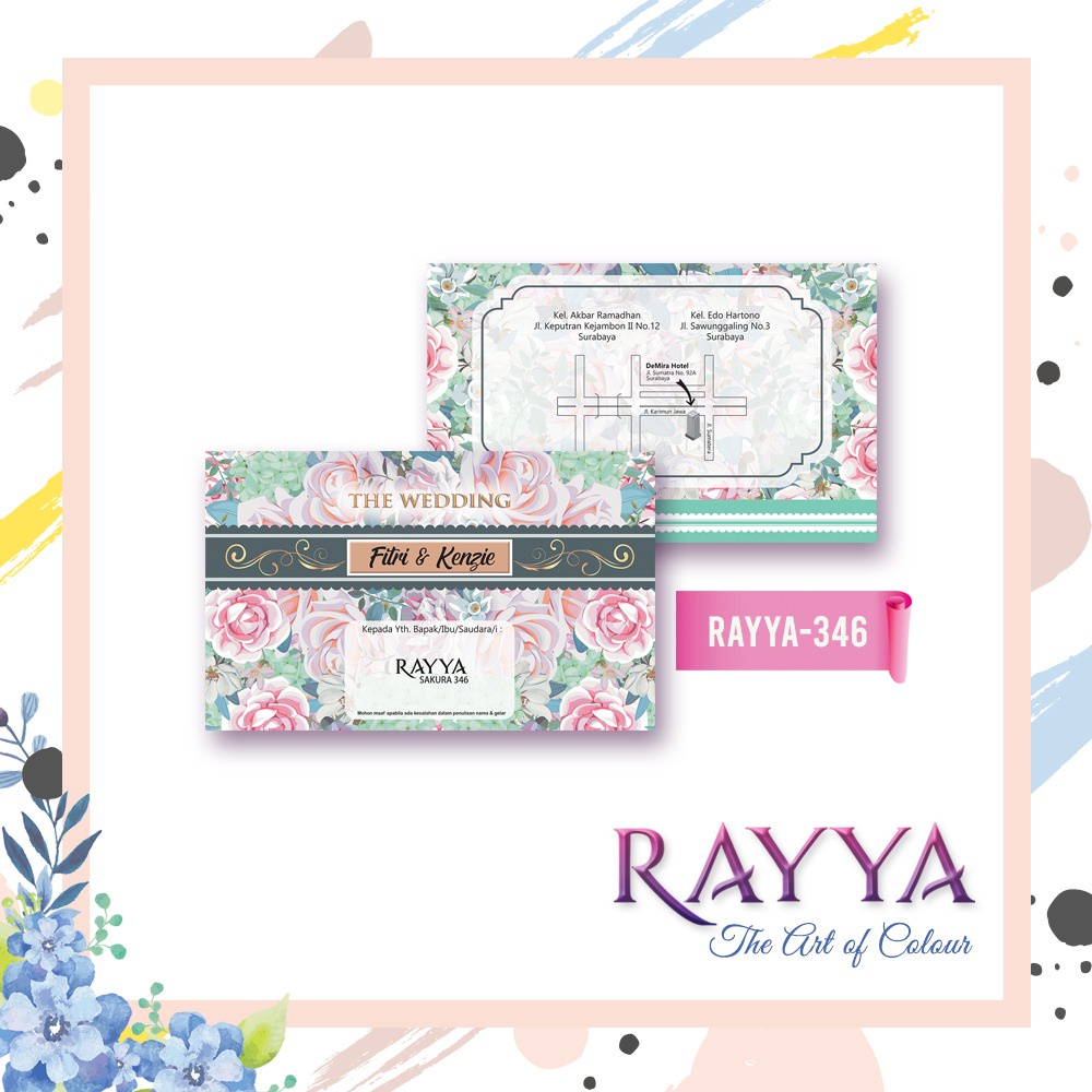Rayya 346 | Blangko Undangan | Undangan Kosongan (Free File Setting Corel)