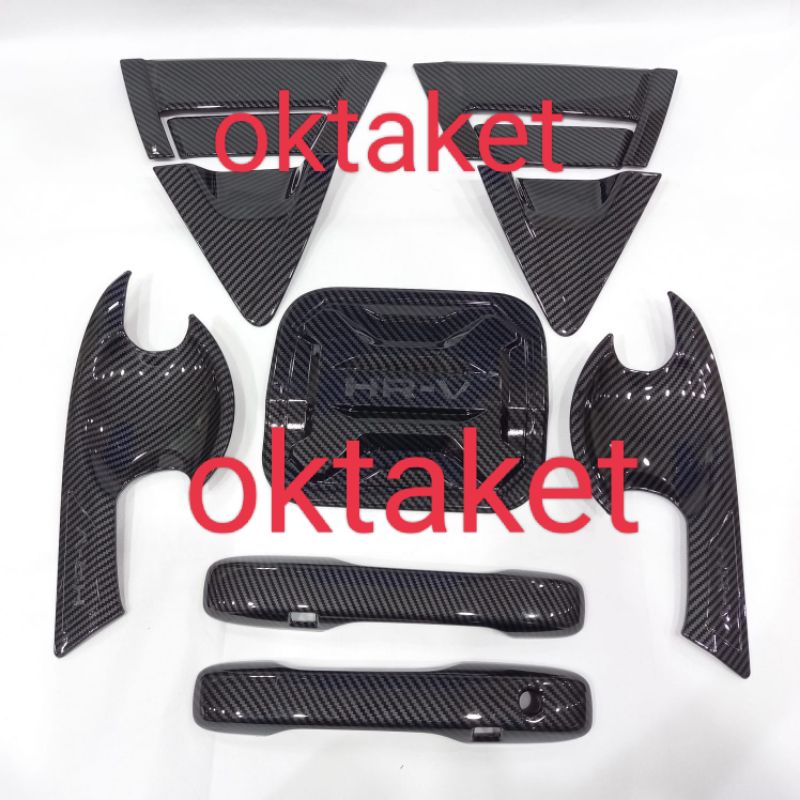 paket lengkap Honda HRV 2022 FULL carbon outer handle depan belakang tank cover