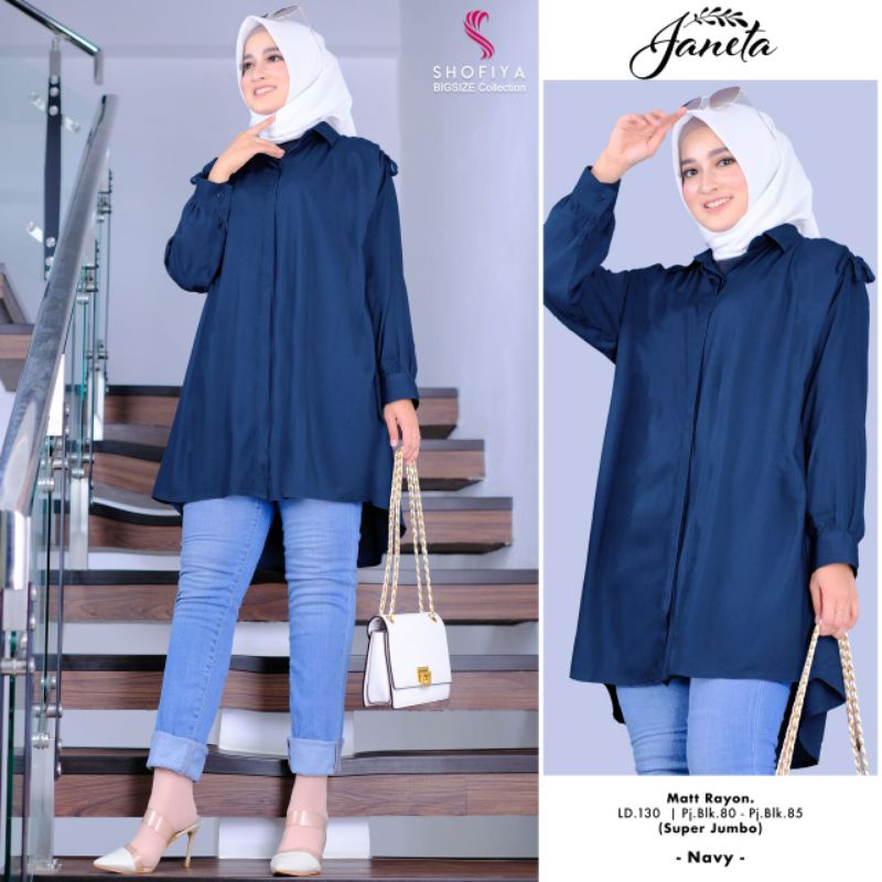 Baju kerja wanita jumbo ld 130 xxxxl | long tunik wanita jumbo ld 130