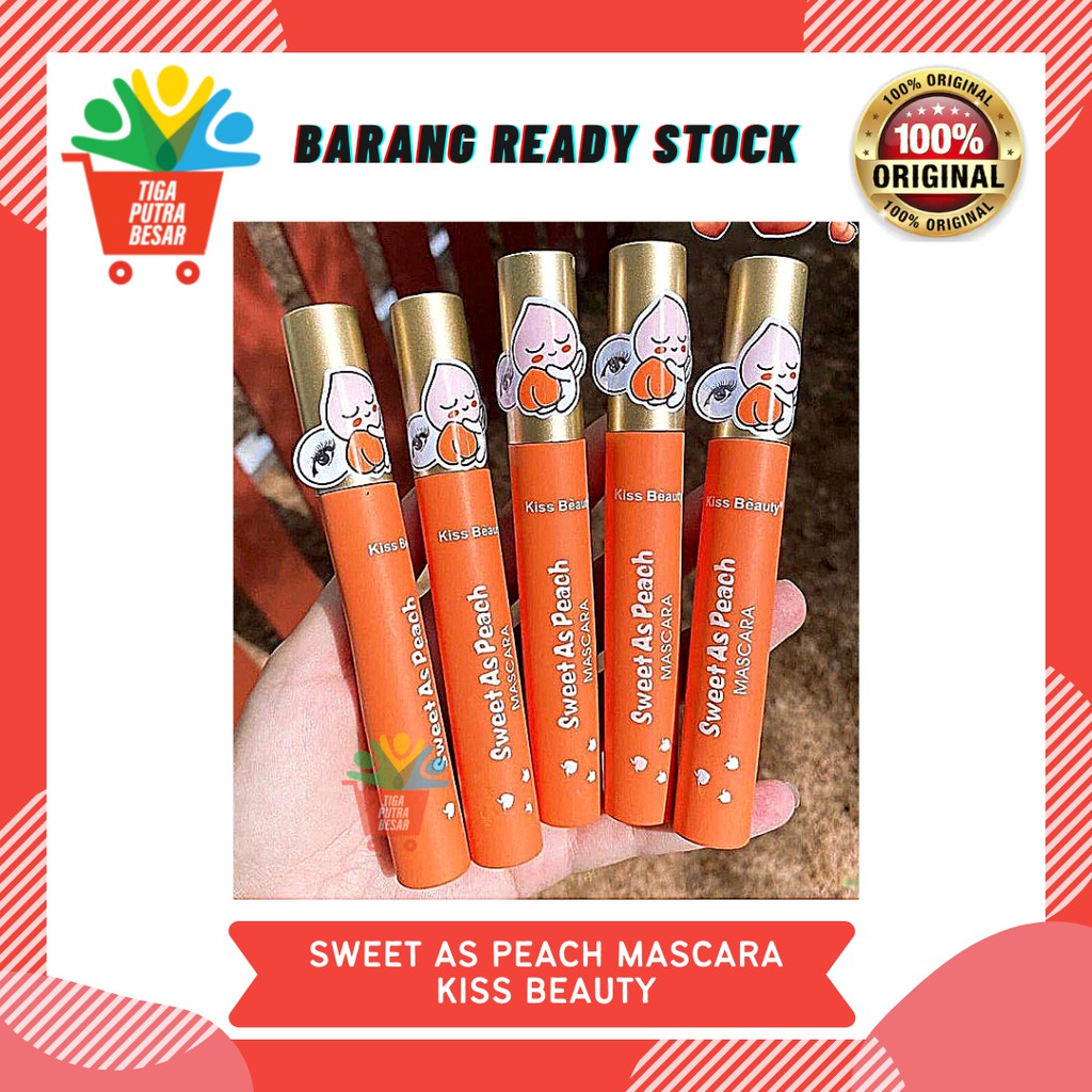KISS BEAUTY PEACH MASCARA / MASCARA WATERPROOF KEKINIAN