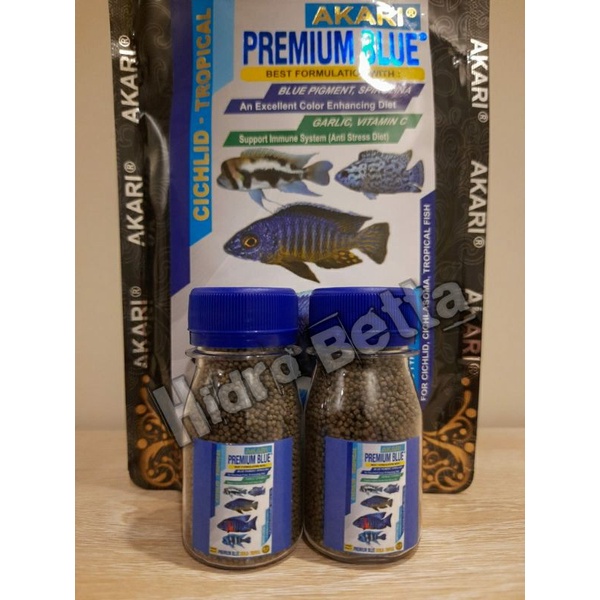 AKARI PREMIUM RED, BLUE, YELLOW, MAXI CICHLID 10gr, 25gr, 50gr, 100gr, 250gr