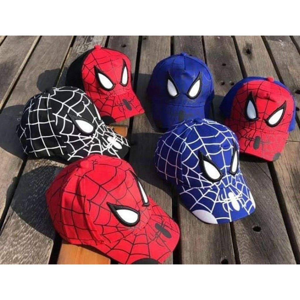 topi import anak spiderman/topi spiderman