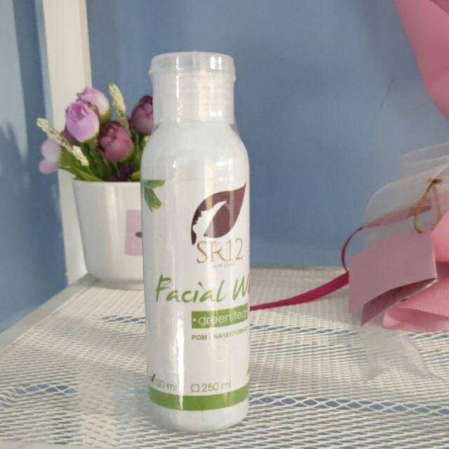 Facial Wash Green Tea SR12  / Sabun Wajah Normal / Sabun Berminyak Jerawat