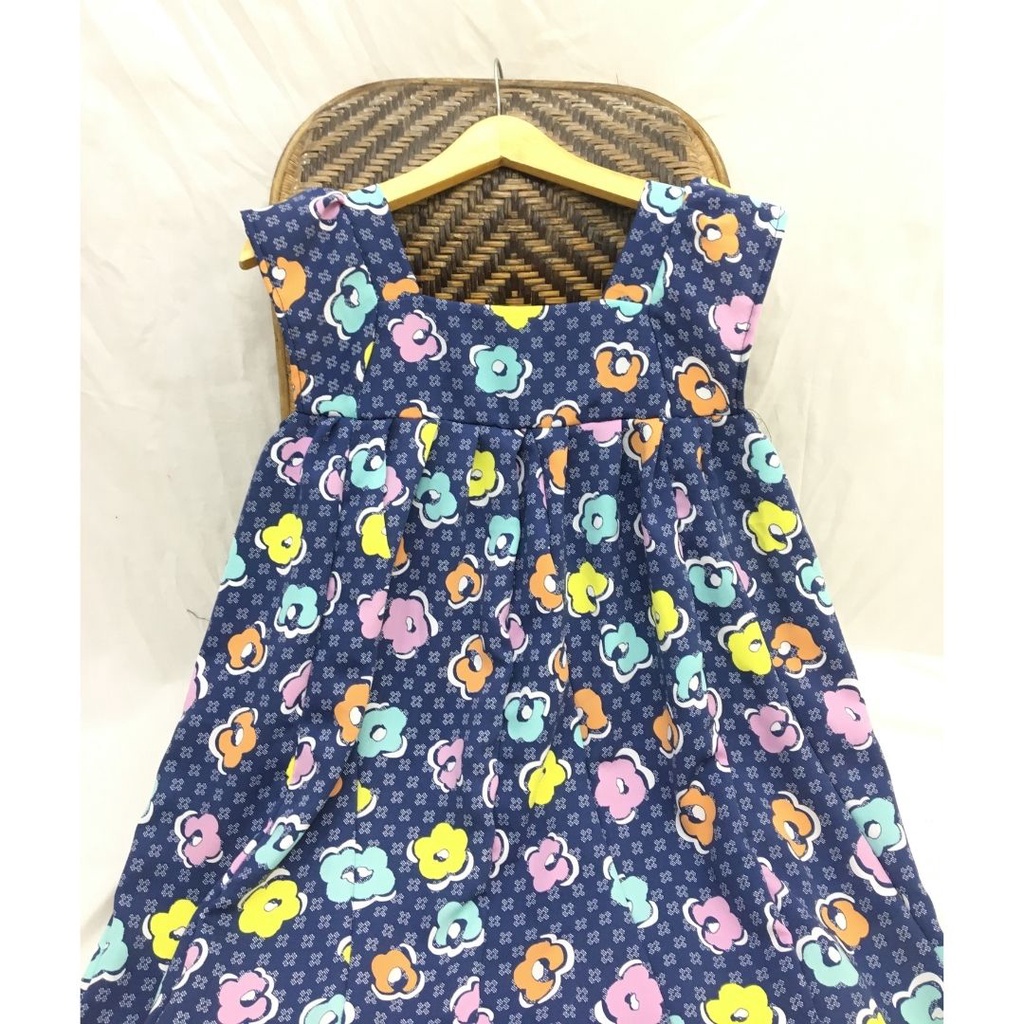 Daster Sambung Viral PART 2 - Daster Payung - Daster Perca - Daster Busui Rayon-blue flower yks