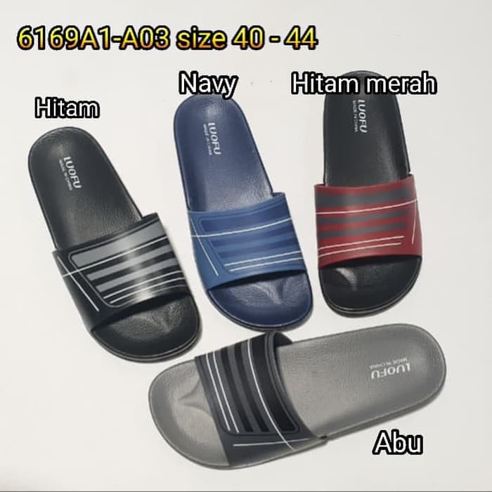 MURAH SENDAL / SANDAL SLOP PRIA CWO LEBARAN PUASA pria luofu karet cowok import 6169a1-a03 RAMADHAN