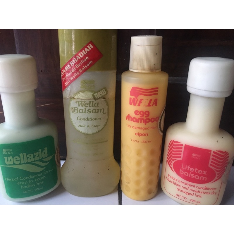 WELLA SHAMPO CONDITIONER 200ML-KOLEKSI STOK KEMASAN JADUL