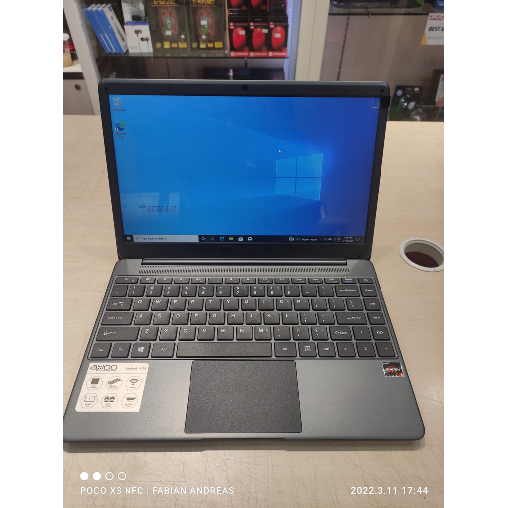 LAPTOP MURAH AXIOO SLIMBOOK 14 S1 RYZEN 5 3500U RAM 8GB 16GB 256GB 512GB SSD FHD IPS WINDOWS 10 PRO GREY