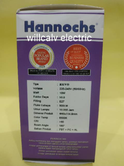 LAMPU LED HANNOCHS HANNOCH REVO 10W 10WATT 10 W MODEL KAPSUL CAPSULE CAHAYA PUTIH - LAMPU LED KAPSUL