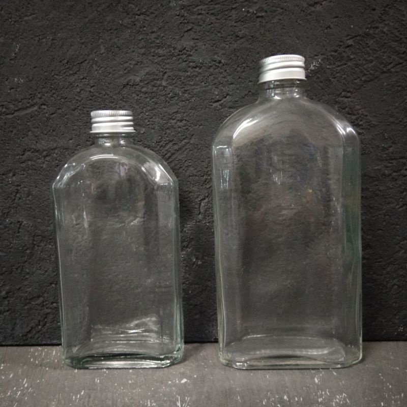 Botol Gepeng/Botol Jamu Kaca PXJ 350ml dan 500ml