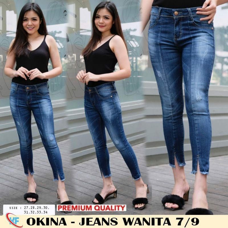 celana jeans wanita // celana wanita//celana terbaru//celana jeans kekinian//celana jeans 7/9#