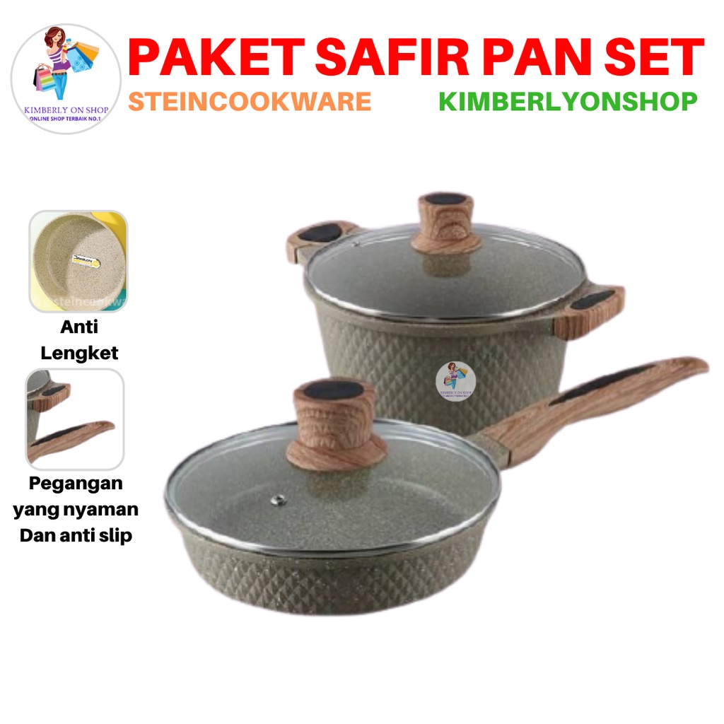 Frypan Dan Casserole Stein Cookware Paket Safir