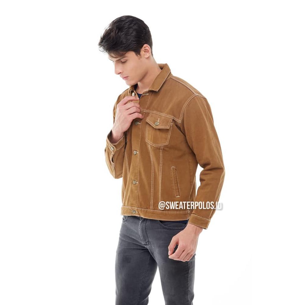 E90Z HYPE JAKET JEANS DENIM MOCCA M-XXL - MOCCA, L T8XG