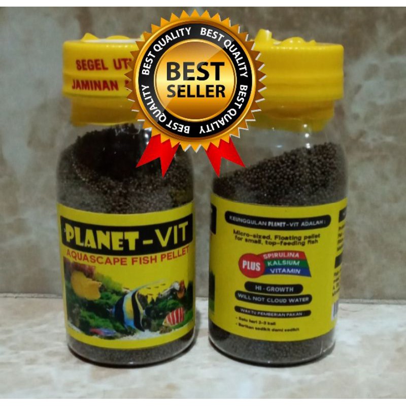 PLANET VIT Makanan/Pakan/Pelet Ikan Kecil Aquascape &amp; lainnya