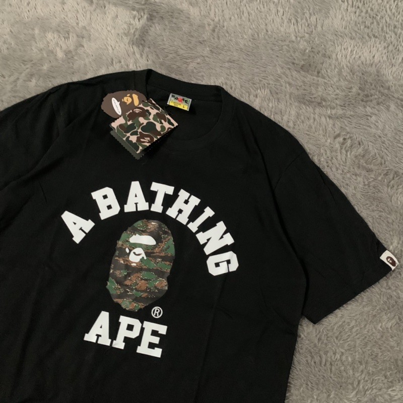 Kaos Tshirt Bape Bathing Ape Basic Dessert Fulltag &amp; Lebel