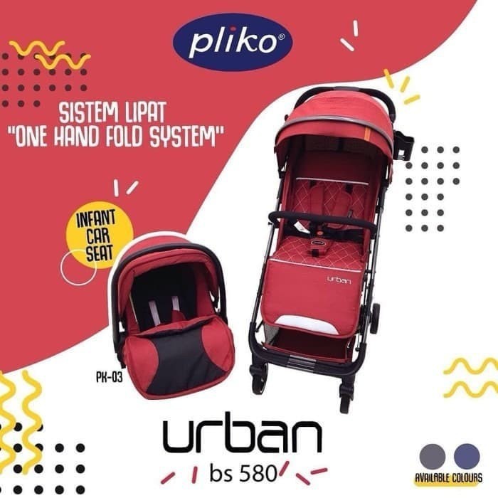 STROLLER PLIKO 580 NEW URBAN + CAR SEAT