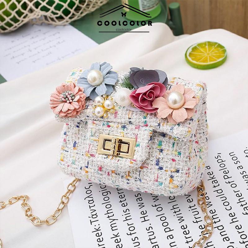 CODTas Messenger Satu Bahu Anak Kartun Bunga Lucu Tas Selempang Cocok untuk Semua- cl